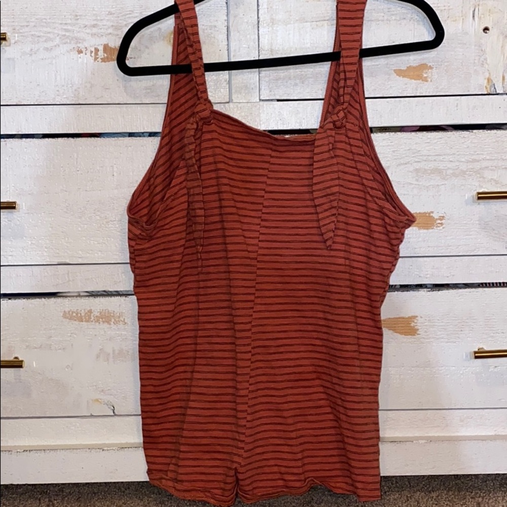 Casual striped romper